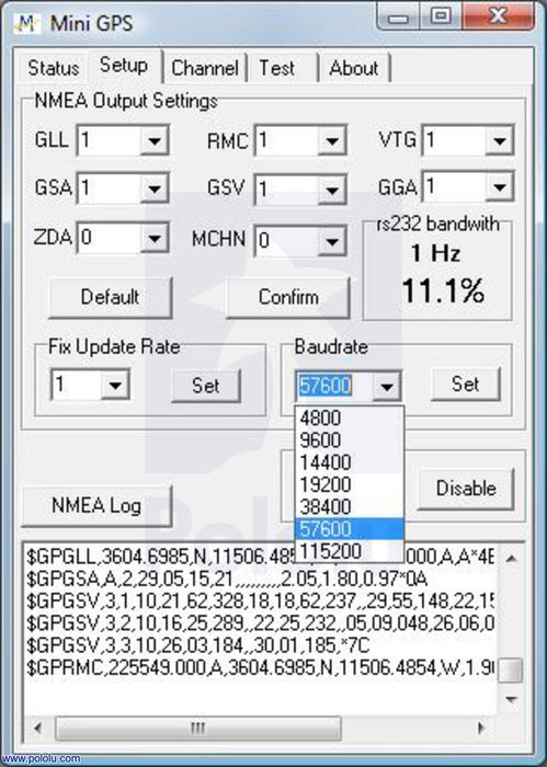 LOCOSYS LS20031 66-Channel GPS Receiver Module (MT3339 Chipset)