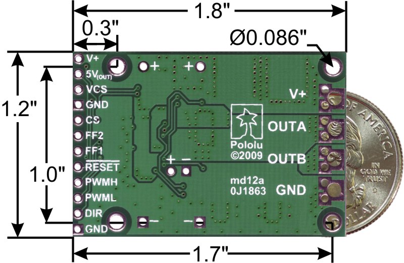 Pololu High-Power Motor Driver 18v25 CS