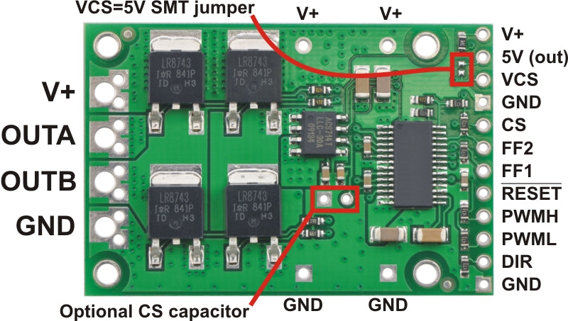 Pololu High-Power Motor Driver 36v20 CS