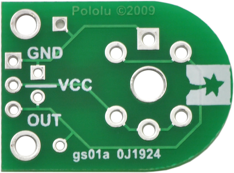 Pololu Carrier for MQ Gas Sensors (Bare PCB Only)