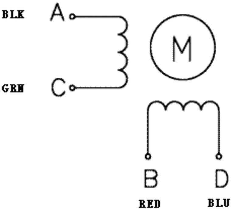 Stepper Motor: Bipolar, 200 Steps/Rev, 57×76mm, 3.2V, 2.8 A/Phase