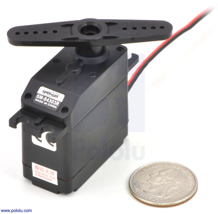 Surplus SpringRC SM-S4303R Continuous Rotation Servo Pair (Two Servos)