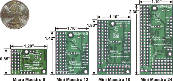 Mini Maestro 24-Channel USB Servo Controller (Partial Kit)