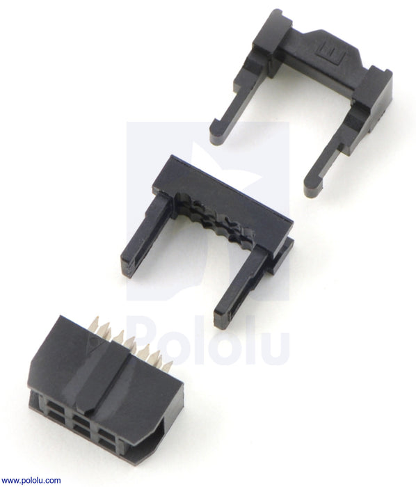 IDC socket: 2x3-Pin, 0.100" (2.54 mm) Female