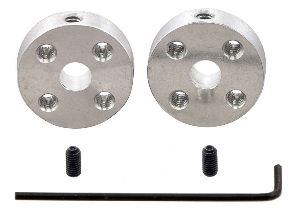 Pololu Universal Aluminum Mounting Hub for 5mm Shaft, #4-40 Holes (2-Pack)