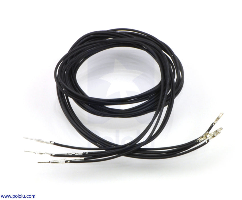 Wires with Pre-Crimped Terminals 5-Pack MF 36" Black