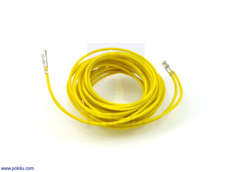 Wires with Pre-Crimped Terminals 2-Pack FF 60" Yellow