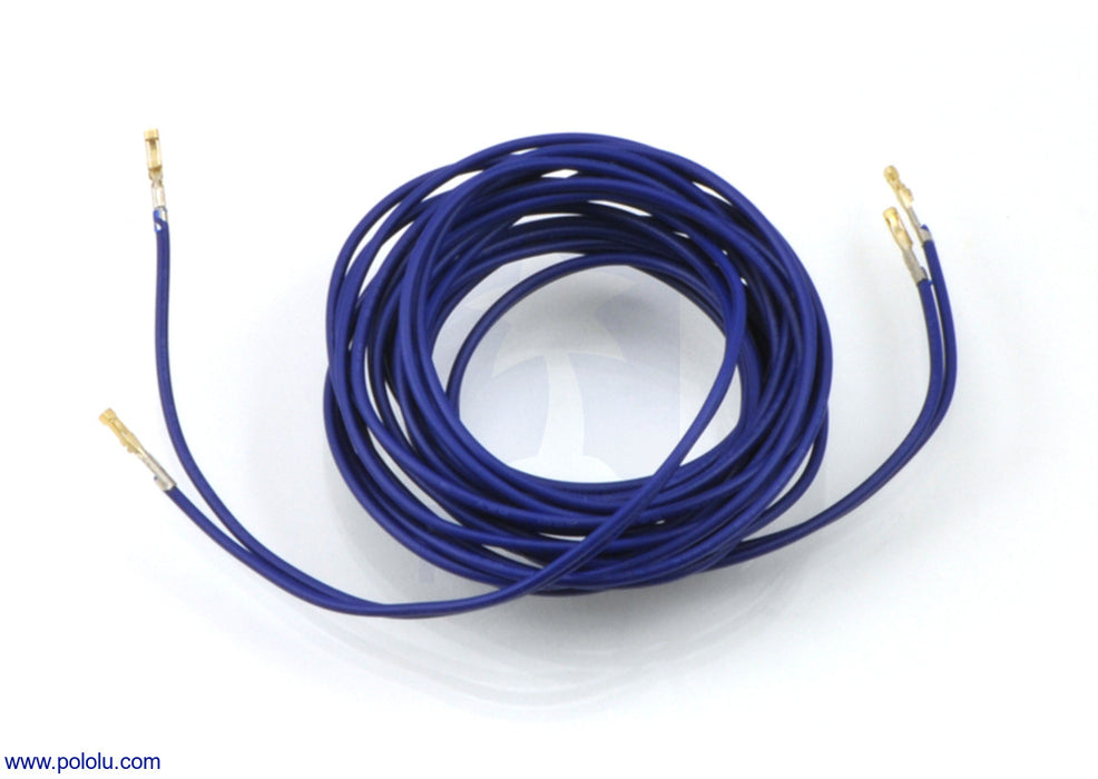 Wires with Pre-Crimped Terminals 2-Pack F-F 60" Blue