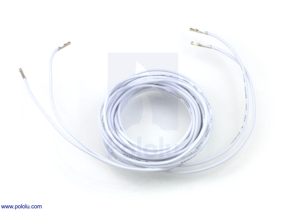 Wires with Pre-Crimped Terminals 2-Pack F-F 60" White