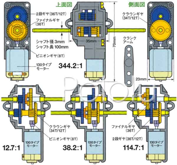 Tamiya 70167 Single Gearbox (4-Speed) Kit