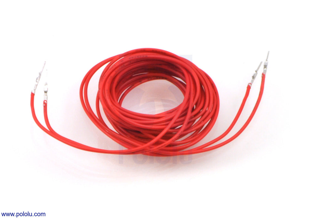 Wires with Pre-Crimped Terminals 2-Pack MM 60" Red