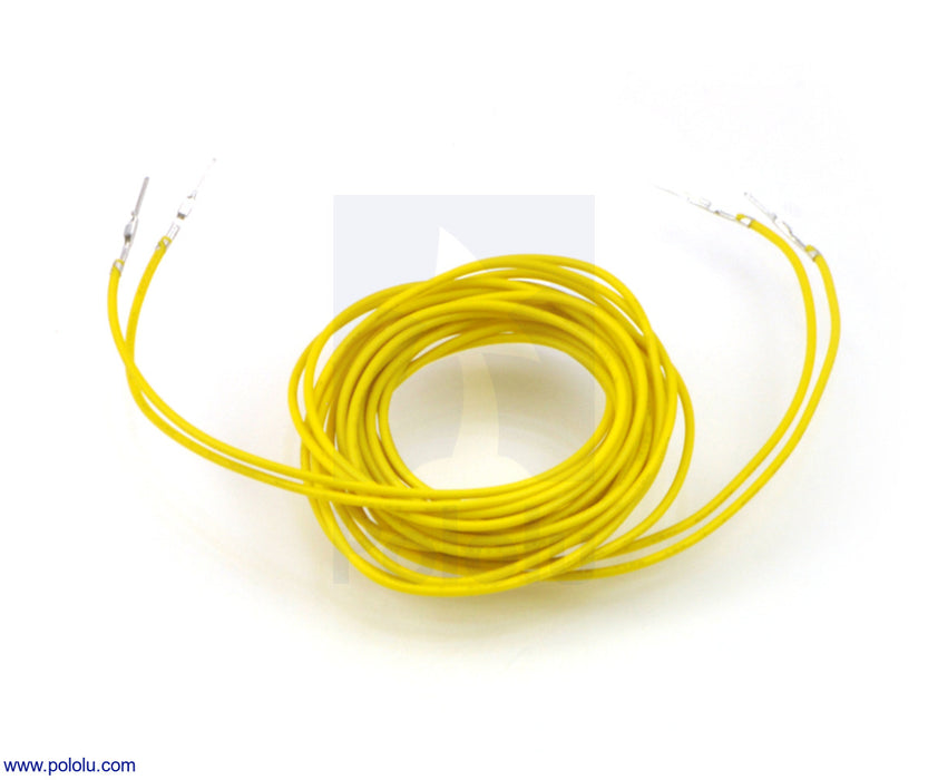 Wires with Pre-Crimped Terminals 2-Pack MM 60" Yellow