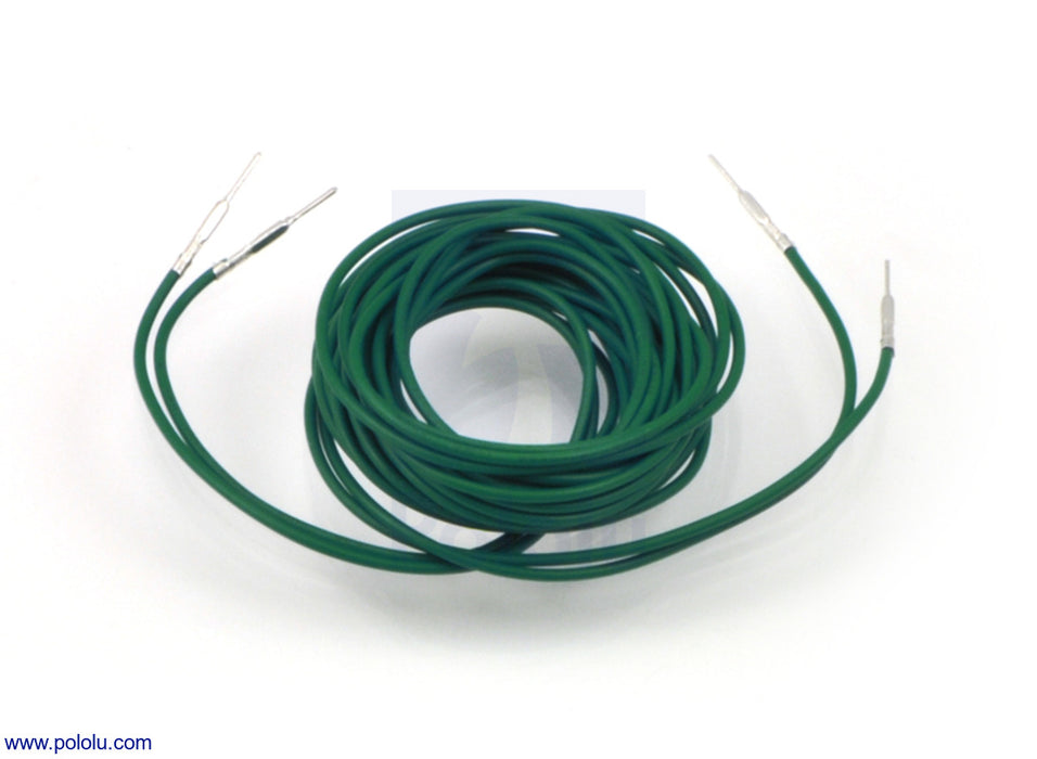 Wires with Pre-Crimped Terminals 2-Pack MM 60" Green