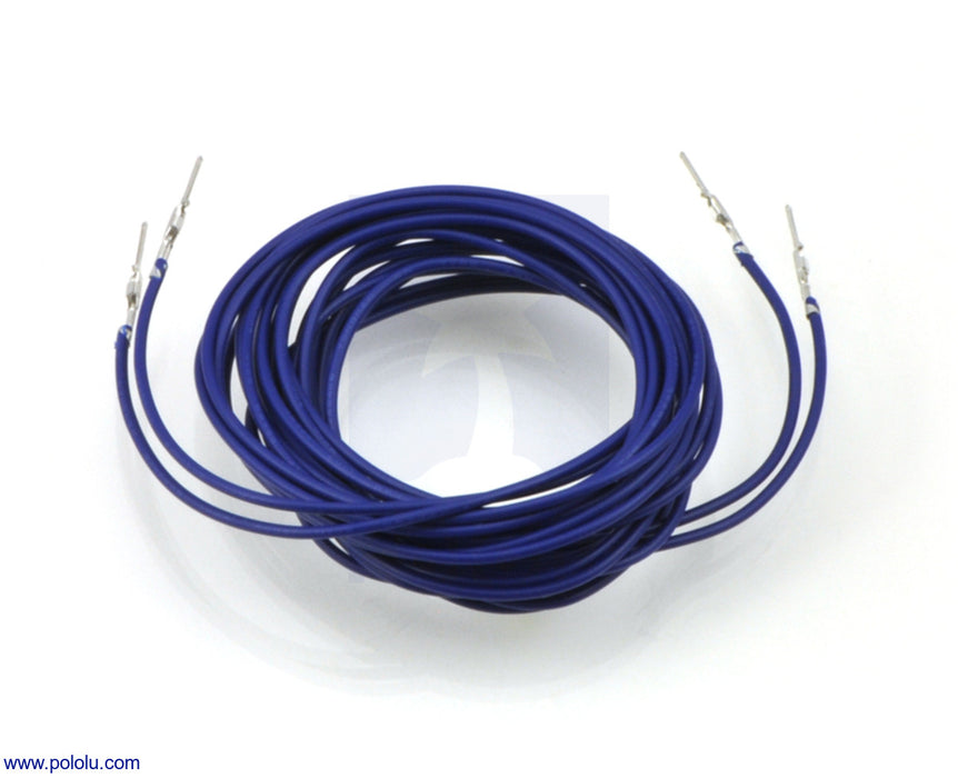 Wires with Pre-Crimped Terminals 2-Pack MM 60" Blue