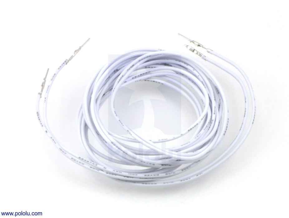 Wires with Pre-Crimped Terminals 2-Pack MM 60" White