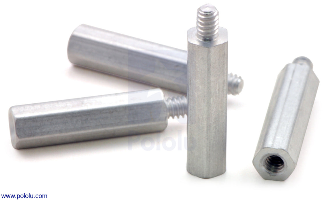 Aluminum Standoff: 3/4" Length, 4-40 Thread, MF (4-Pack)