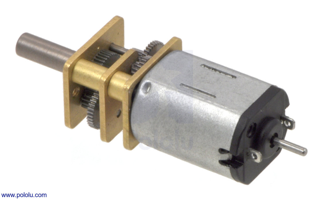 210:1 Micro Metal Gearmotor HP 6V with Extended Motor Shaft