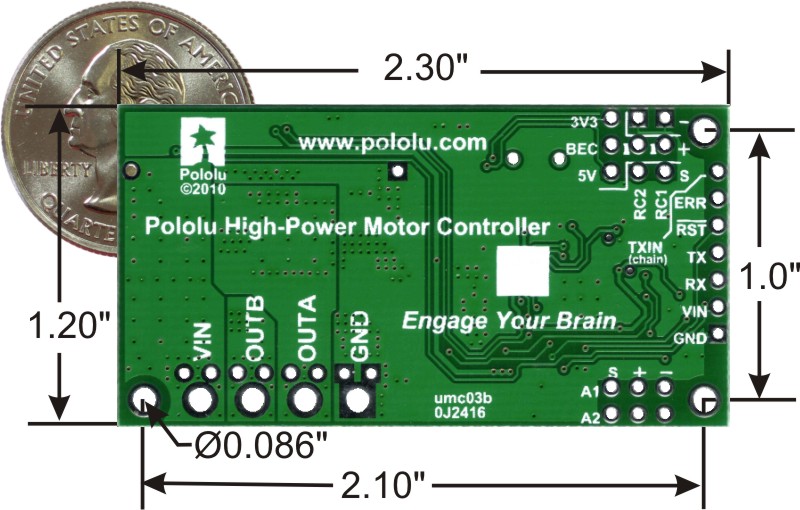 Pololu Simple High-Power Motor Controller 24v12