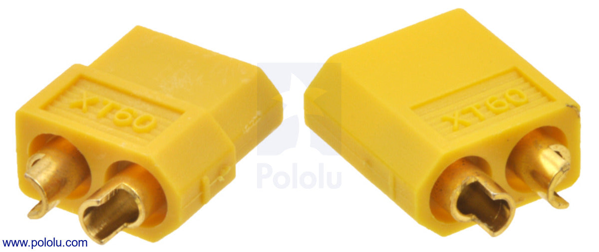 XT60 Connector Male-Female Pair, Yellow