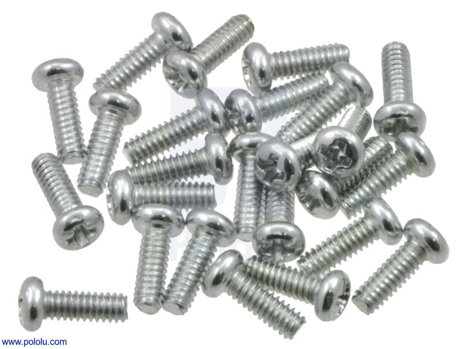 Machine Screw: #2-56, 1/4″ Length, Phillips (25-pack)