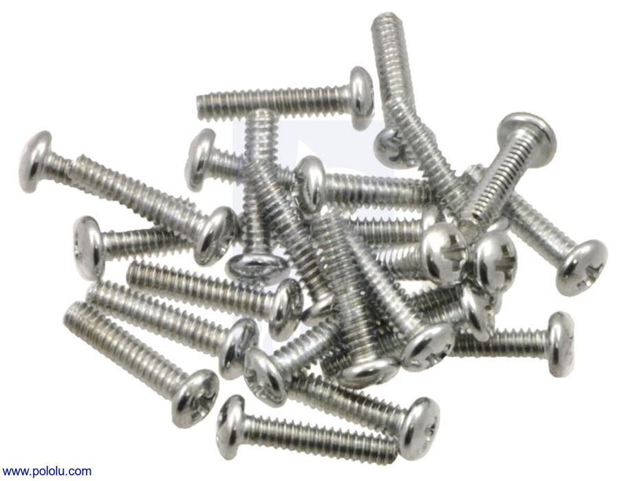 Machine Screw: #4-40, 1/2″ Length, Phillips (25-pack)