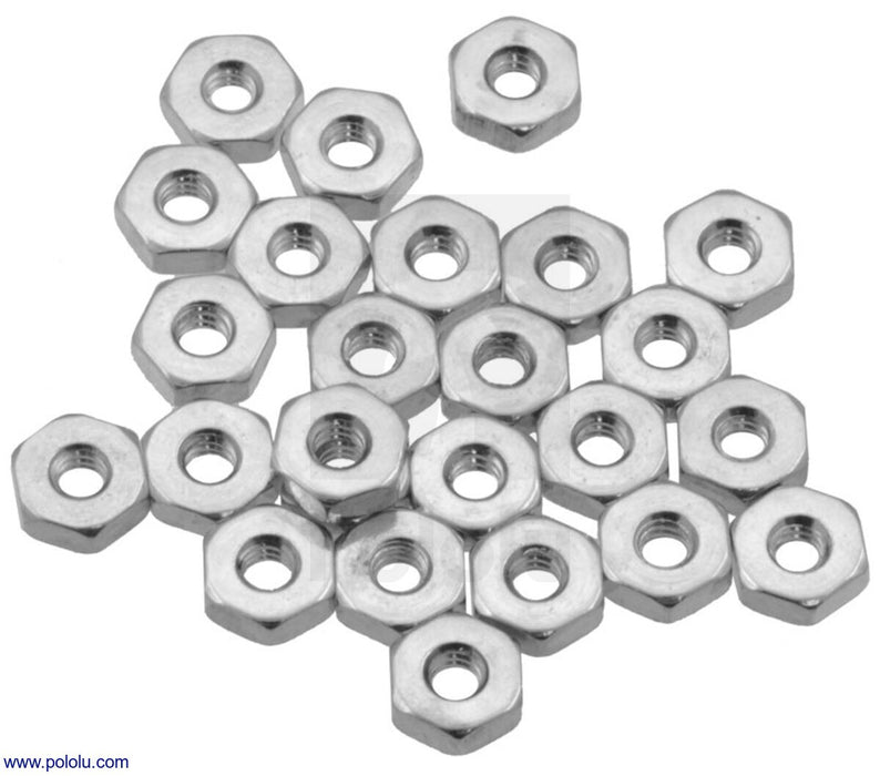 Machine Hex Nut: #4-40 (25-pack)