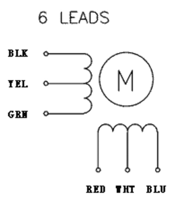 Stepper Motor: Unipolar/Bipolar, 200 Steps/Rev, 57×41mm, 5.7V, 1 A/Phase