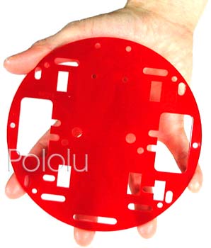 Pololu Robot Chassis RRC01A Solid Red