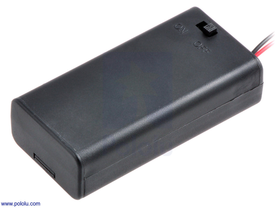 2-AA Battery Holder, Enclosed with Switch