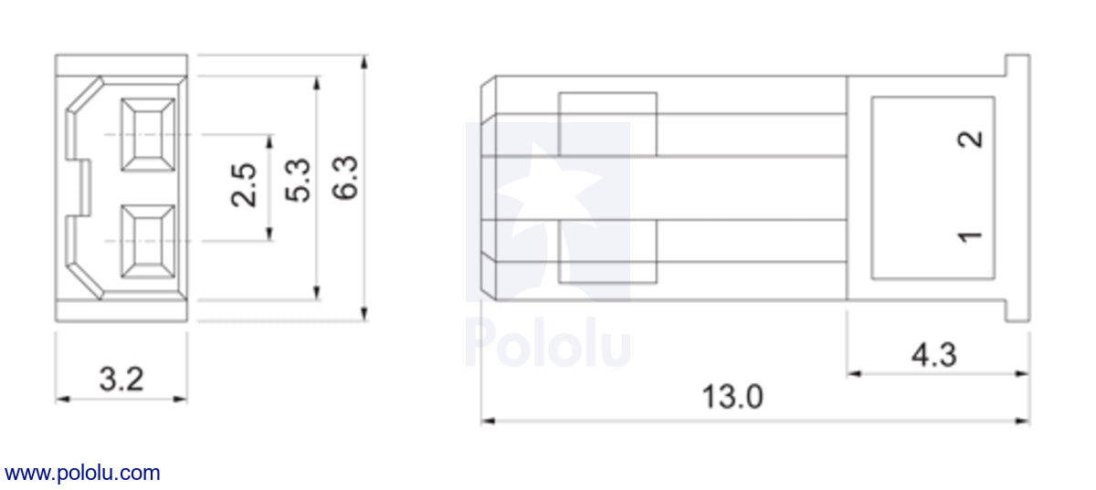 JST RCY Connector Pack, Female