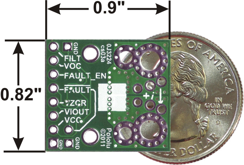 ACS709 Current Sensor Carrier -75A to +75A