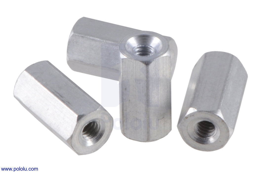 Aluminum Standoff: 3/8" Length, 2-56 Thread, F-F (4-Pack)