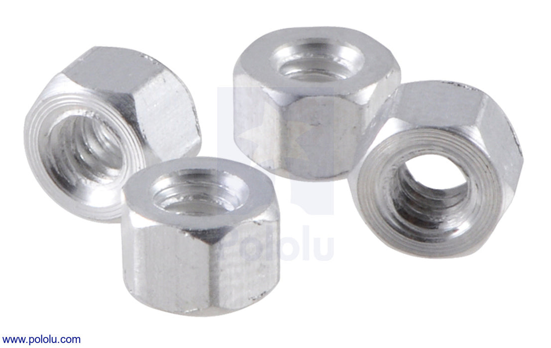 Aluminum Standoff: 1/8" Length, 4-40 Thread, FF (4-Pack)