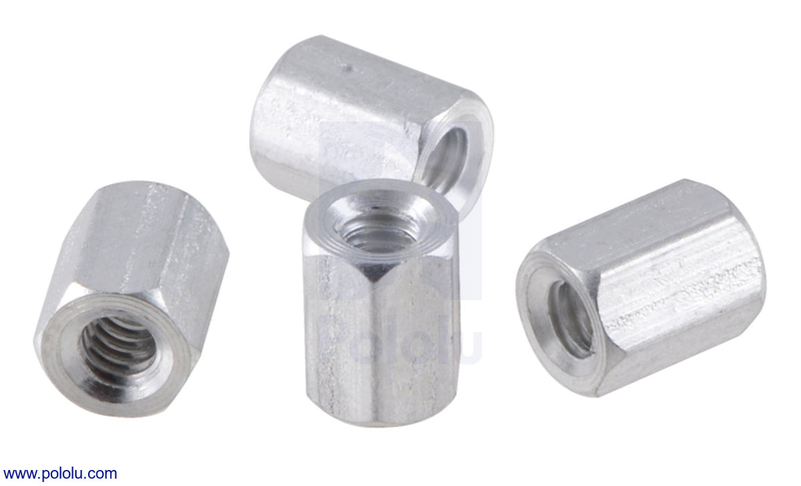 Aluminum Standoff: 1/4" Length, 4-40 Thread, FF (4-Pack)