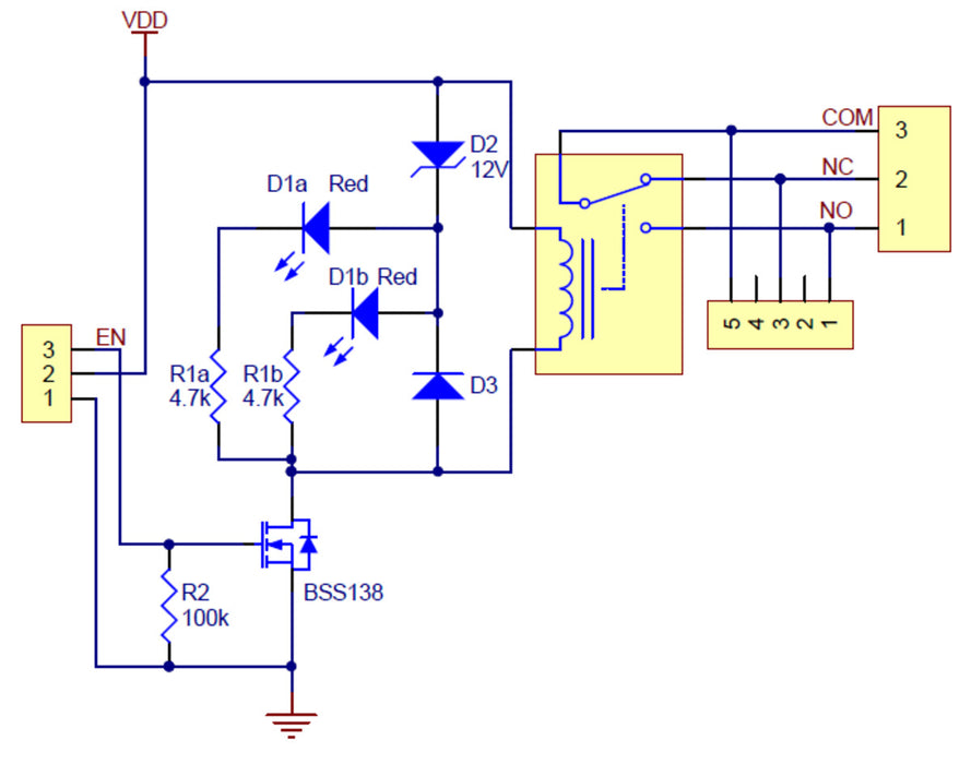 Pololu Basic SPDT Relay Carrier with 5VDC Relay (Partial Kit)