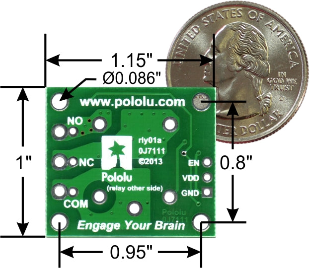 Pololu Basic SPDT Relay Carrier with 12VDC Relay (Partial Kit)