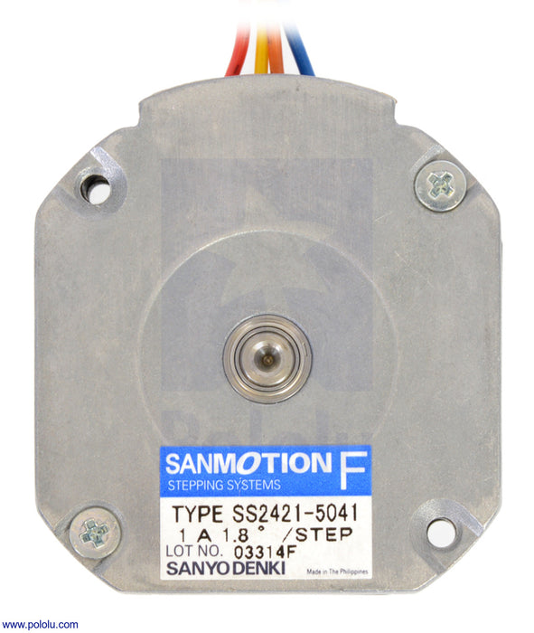 Sanyo Pancake Stepper Motor: Bipolar, 200 Steps/Rev, 42×11.6mm, 3.5V, 1 A/Phase