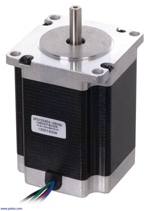 Stepper Motor: Bipolar, 200 Steps/Rev, 57×76mm, 3.2V, 2.8 A/Phase