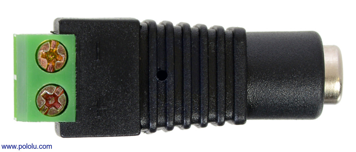 DC Barrel Jack to 2-Pin Terminal Block Adapter