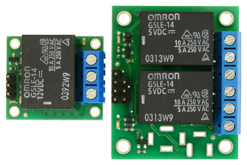 Pololu Basic 2-Channel SPDT Relay Carrier for "Sugar Cube" Relays