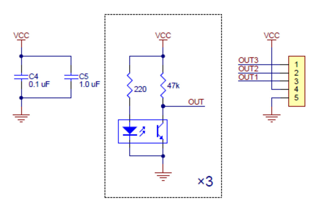 QTR-3A Reflectance Sensor Array