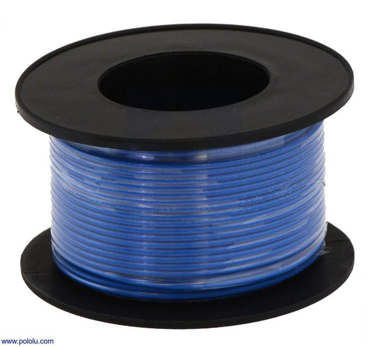 Stranded Wire: Blue, 22 AWG, 50 Feet