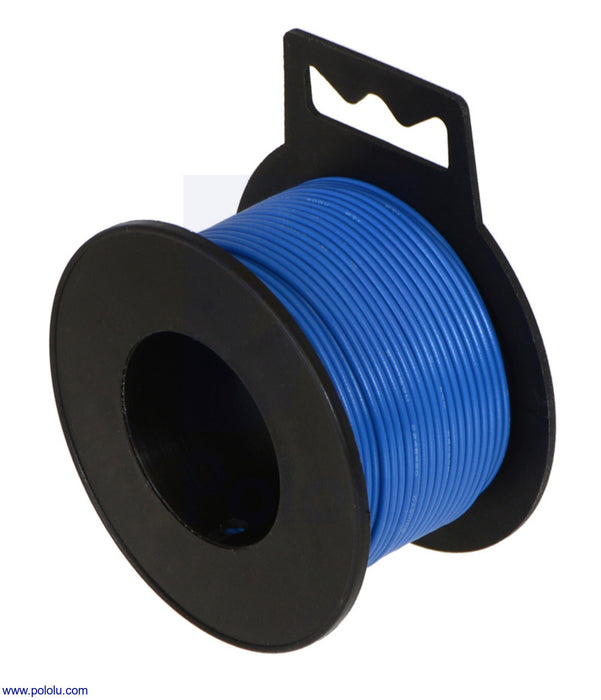 Stranded Wire: Black, 24 AWG, 60 Feet