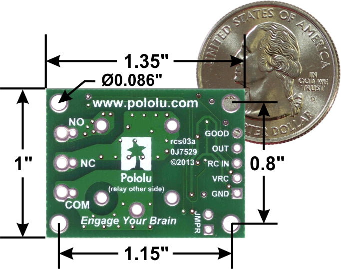 Pololu RC Switch with Relay (Partial Kit)