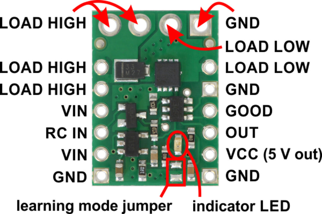 Pololu RC Switch with Medium Low-Side MOSFET