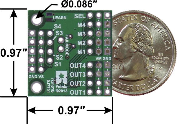 Pololu 4-Channel RC Servo Multiplexer (Partial Kit)