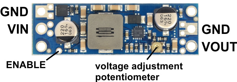 Pololu Adjustable 4-12V Step-Up Voltage Regulator U3V50ALV