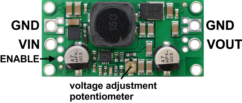 Pololu Adjustable 4-12V Step-Up/Step-Down Voltage Regulator S18V20ALV