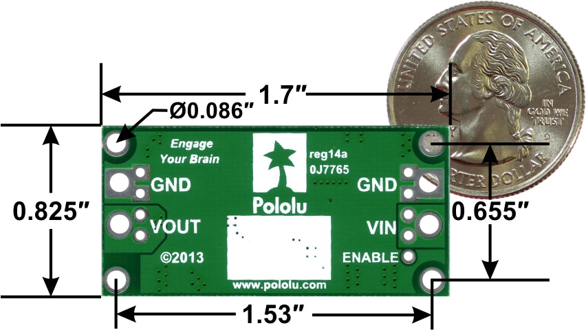 Pololu Adjustable 4-12V Step-Up/Step-Down Voltage Regulator S18V20ALV