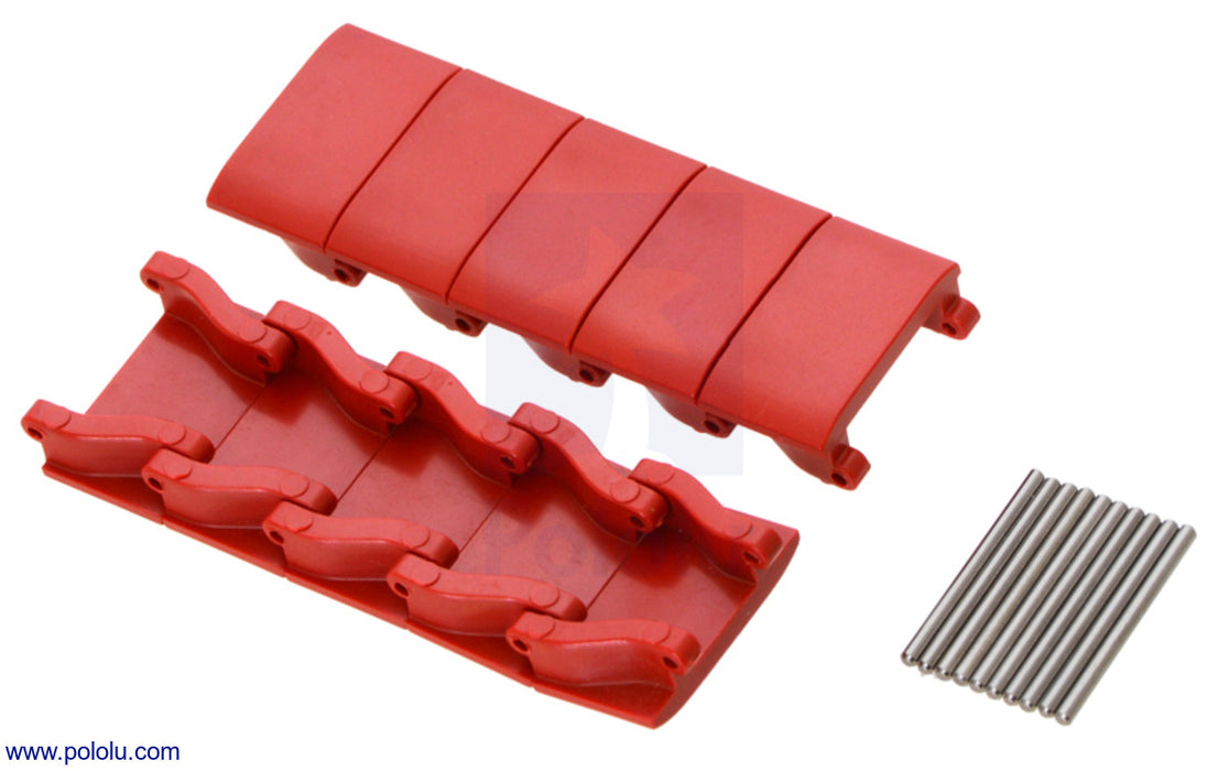 Miniature Track Link and Pin - Red (10-Pack)